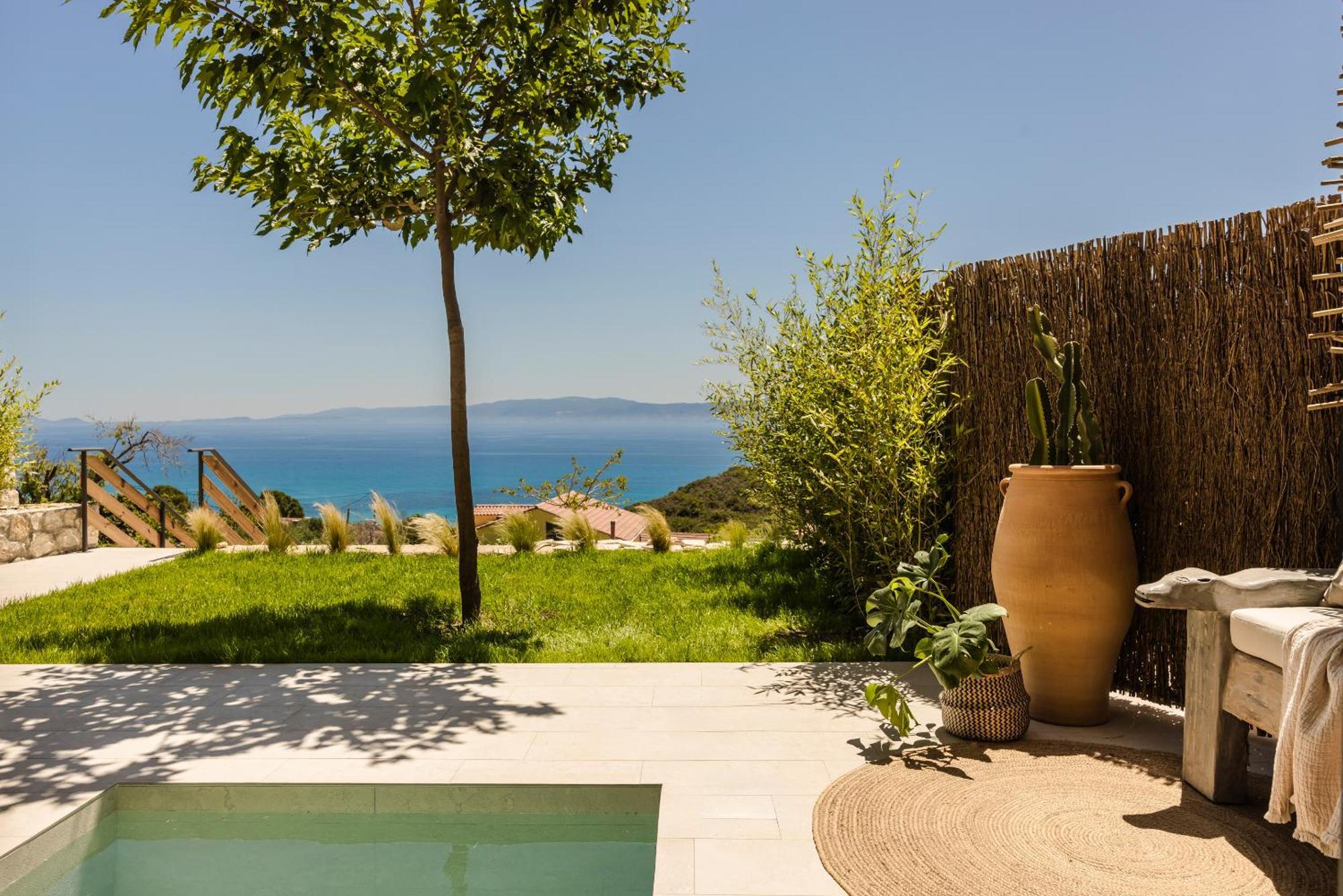 Hilaritas Luxury Suites Sea View, Private Pool & Jacuzzi Paradise Ratzaklion Exterior photo